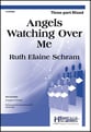 Angels Watching Over Me Three-Part Mixed choral sheet music cover